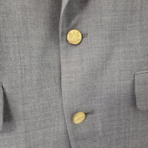 Palm Beach Men’s 42S Gray Blazer – 2 Button Classic Fit – Single Vent – Made in - Picture 9 of 12